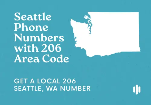 Seattle, WA area code is 206