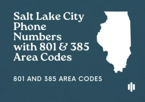 801 and 385 Area Codes