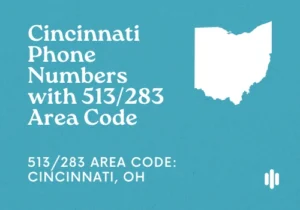 Cincinnati Phone Numbers with 513_283 Area Code