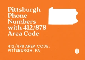 Pittsburgh Phone Numbers with 412_878 Area Code