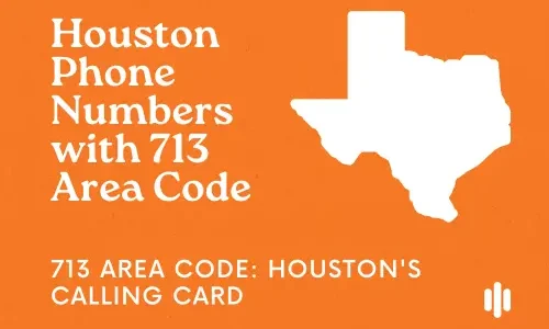 713 Area code is for Houston, Texas