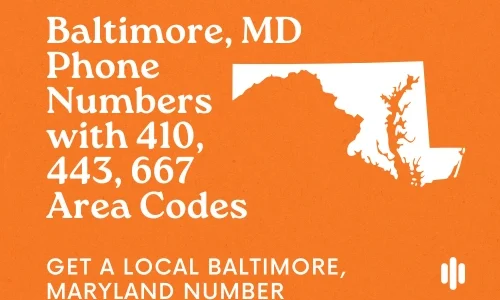 Baltimore, MD Phone Numbers with 410, 443, 667 Area Codes