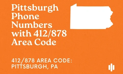 Pittsburgh Phone Numbers with 412_878 Area Code